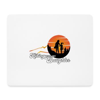 Hiking with my daughter - wandern mit Tochter - Mousepad (Querformat) - Weiß - Vorne