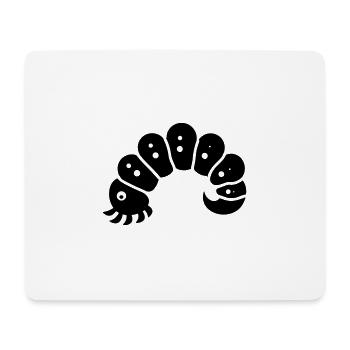 Raupe - Mousepad (Querformat) - Weiß - Vorne