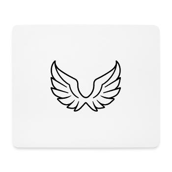Ailes d'ange - Tapis de souris (format paysage) - blanc - Devant