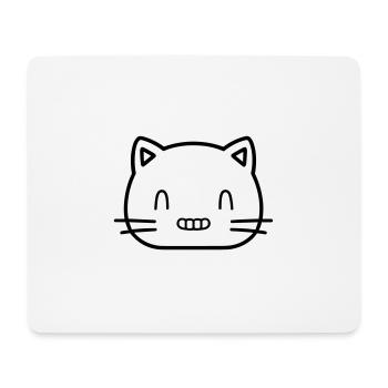 Katze - Mousepad (Querformat) - Weiß - Vorne