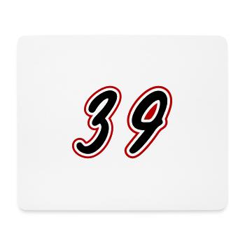 39 Number symbol - Mouse Pad (horizontal) - white - Front