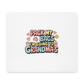 Pack My Bags I'm Going To Grandma's 8 - Mousepad (Querformat) - Weiß - Vorne