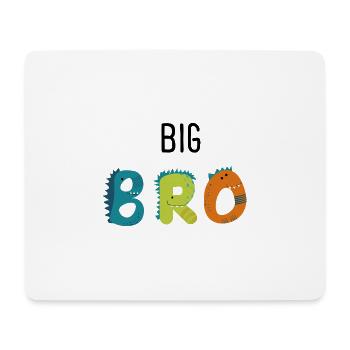 großer Bruder - Mousepad (Querformat) - Weiß - Vorne