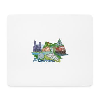 My favorite city design - Montréal - Tapis de souris (format paysage) - blanc - Devant