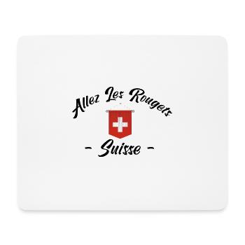 allez les Rougets. Les supporters suisses - Tapis de souris (format paysage) - blanc - Devant