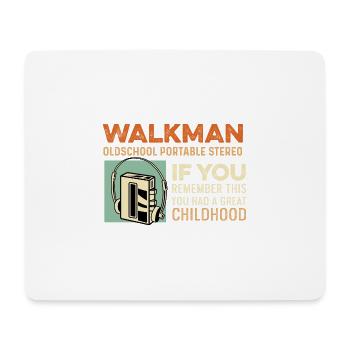 Tolle Kindheit Musiker Geschenk - Mousepad (Querformat) - Weiß - Vorne