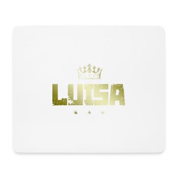 Luisa - Tapis de souris (format paysage) - blanc - Devant