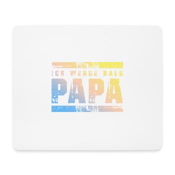 Ich werde Bald Papa - Mousepad (Querformat) - Weiß - Vorne