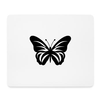 Papillon - Tapis de souris (format paysage) - blanc - Devant