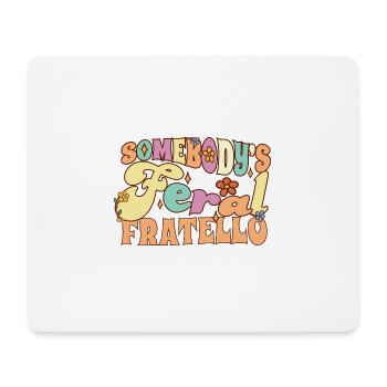 Frère sauvage de quelqu’un Frère italien Sauvage - Tapis de souris (format paysage) - blanc - Devant
