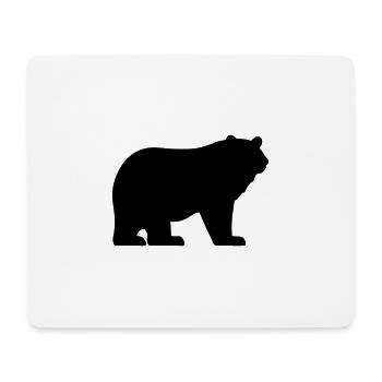 bear - Mouse Pad (horizontal) - white - Front