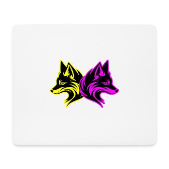 Fuchs Tier - Mousepad (Querformat) - Weiß - Vorne
