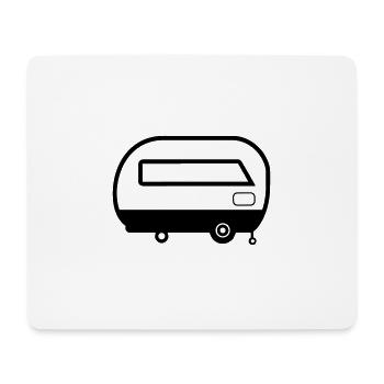petite caravane - Tapis de souris (format paysage) - blanc - Devant