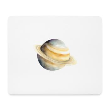 Saturn - Mousepad (Querformat) - Weiß - Vorne