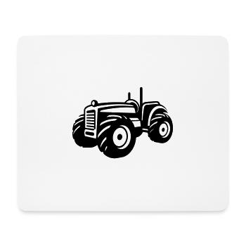 Véhicule tracteur - Tapis de souris (format paysage) - blanc - Devant