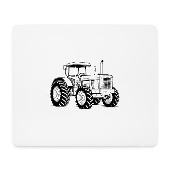 Traktor Symbol - Mousepad (Querformat) - Weiß - Vorne