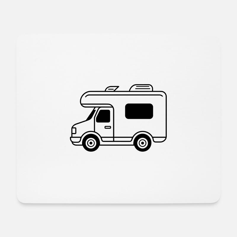 Wohnmobil - Mousepad (Querformat) - Weiß