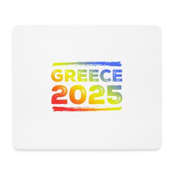 Grèce 2025 Coloré - Tapis de souris (format paysage) - blanc - Devant