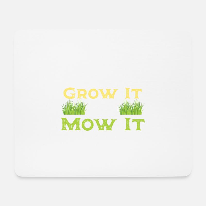 Lustiges Rasenmäher Rasen Spruch Gartenpflege - Mousepad (Querformat) - Weiß