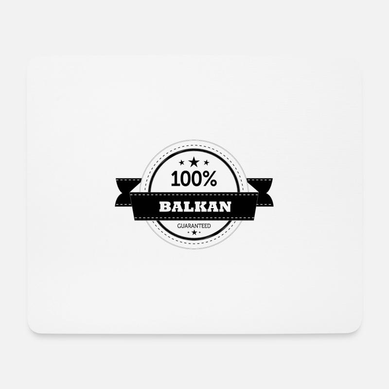 100% Balkan - Jugo - Spruch - funny - Mousepad (Querformat) - Weiß