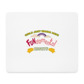 Frauen Gleichberchtigung Design und Feminist - Mousepad (Querformat) - Weiß - Vorne