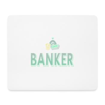 Awesome Heartbeat Of A Banker Designs T-Shirt - Mouse Pad (horizontal) - white - Front