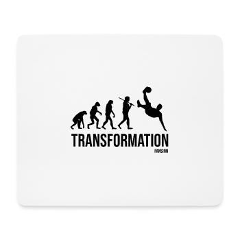 Fussball kicken Fußballspieler - Mousepad (Querformat) - Weiß - Vorne
