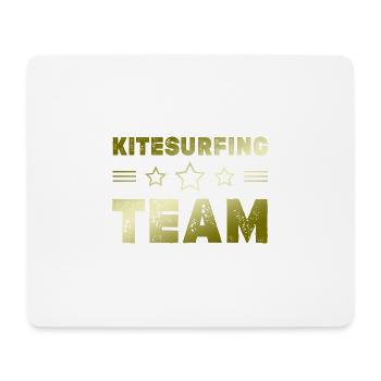 Kitesurfing Team - Mousepad (Querformat) - Weiß - Vorne