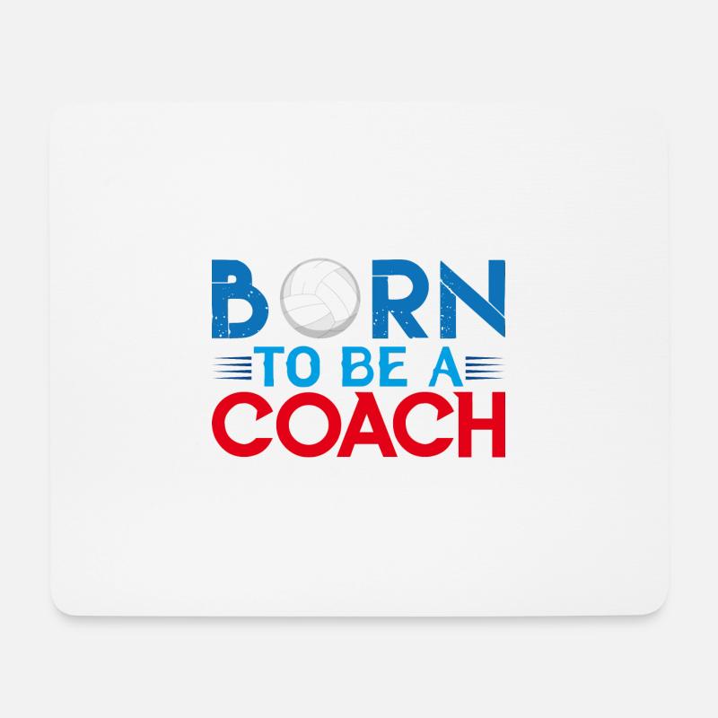 Trainer Volleyballtrainer | Volleyball Coach Geschenk - Mousepad (Querformat) - Weiß