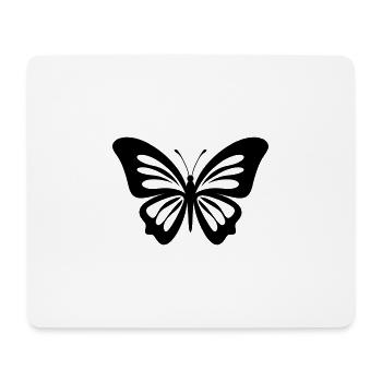 Papillon - Tapis de souris (format paysage) - blanc - Devant