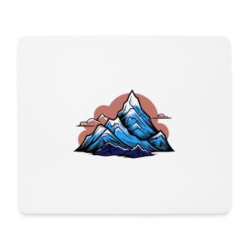 Mountains Symbol Icon - Mouse Pad (horizontal) - white - Front