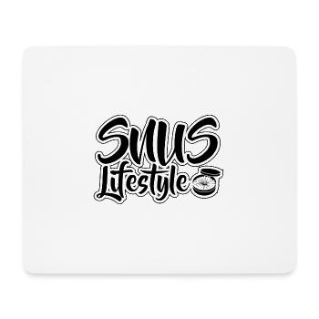 Snus sans fumée anti-fumeurs nicotiniques non-fumeurs - Tapis de souris (format paysage) - blanc - Devant