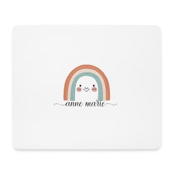 Anne Marie! Rainbow, customisable - Mouse Pad (horizontal) - white - Front