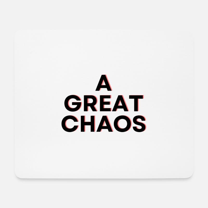 A Great Chaos - Mousepad (Querformat) - Weiß