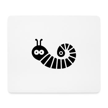 Raupe - Mousepad (Querformat) - Weiß - Vorne