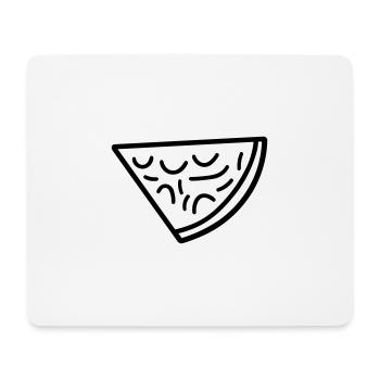 part de pizza - Tapis de souris (format paysage) - blanc - Devant