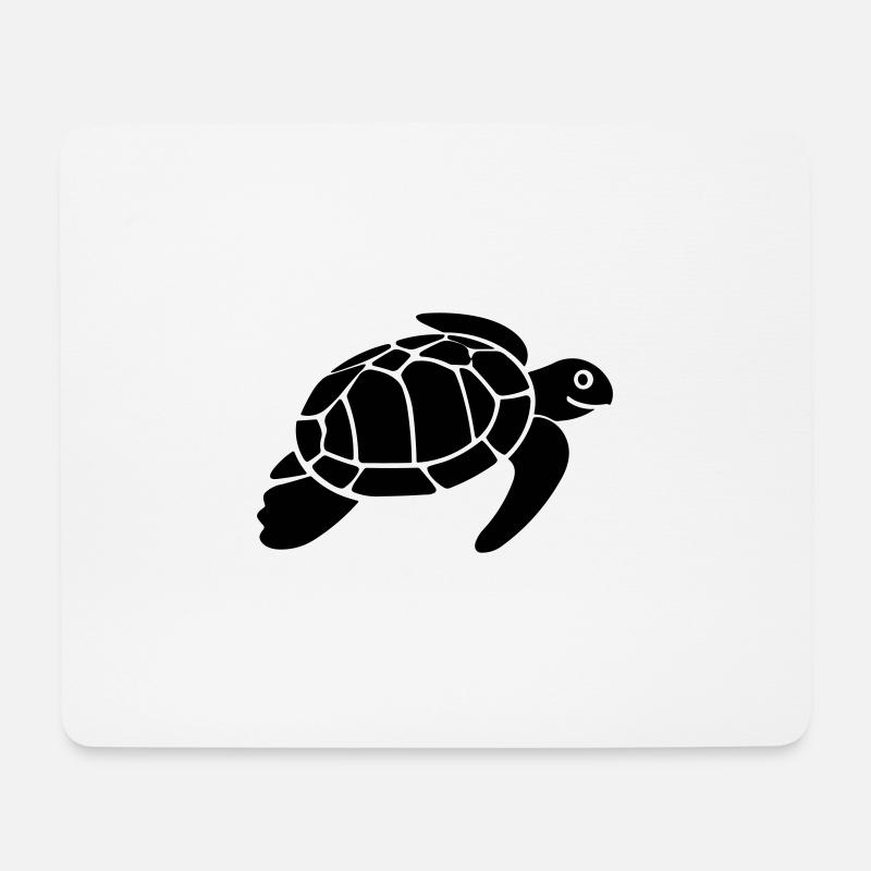 Schildkröte - Mousepad (Querformat) - Weiß