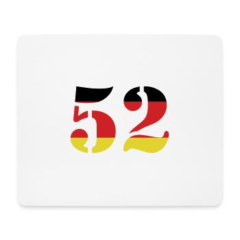 Maillot 52 numéros Allemagne - Tapis de souris (format paysage) - blanc - Devant