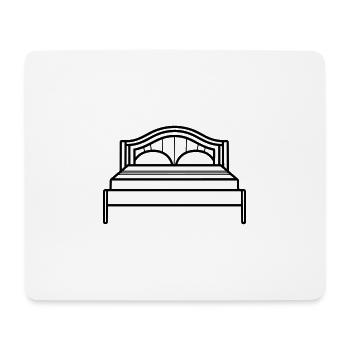 bed - Mouse Pad (horizontal) - white - Front