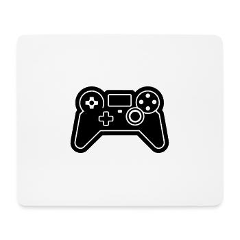 Jeux vidéo manette - Tapis de souris (format paysage) - blanc - Devant
