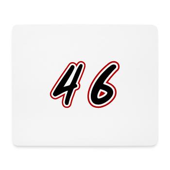 46 Symbole numérique - Tapis de souris (format paysage) - blanc - Devant