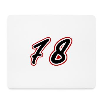 78 Symbole numérique - Tapis de souris (format paysage) - blanc - Devant