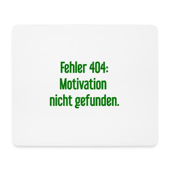 Erreur 404 : Motivation introuvable - Tapis de souris (format paysage) - blanc - Devant