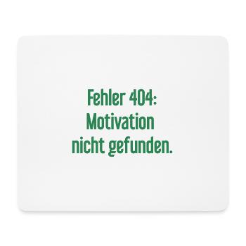 Erreur 404 : Motivation introuvable - Tapis de souris (format paysage) - blanc - Devant