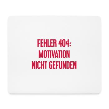 Erreur 404 : Motivation introuvable - Tapis de souris (format paysage) - blanc - Devant