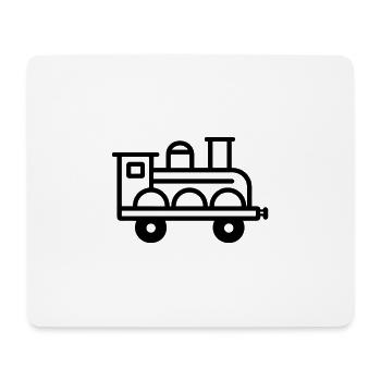 locomotive - Tapis de souris (format paysage) - blanc - Devant
