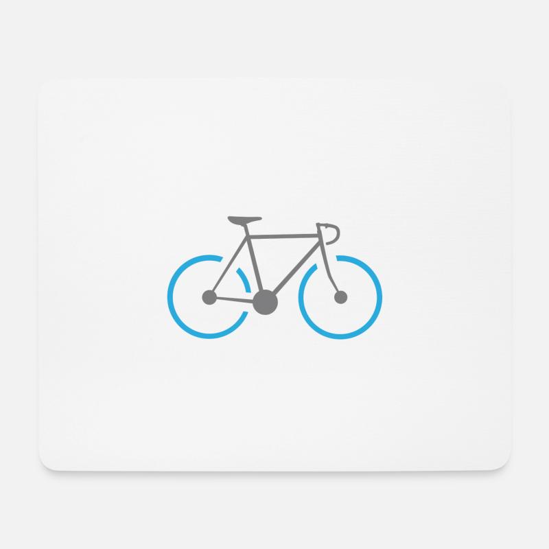 Vintage Rennrad 2C - FF - Mousepad (Querformat) - Weiß