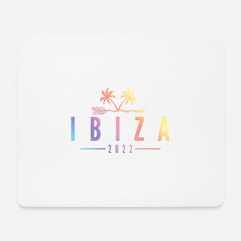 Ibiza 2022 - Mousepad (Querformat) - Weiß