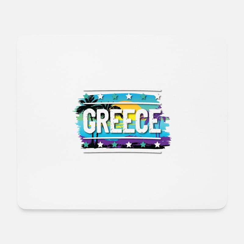 Greece - Mouse Pad (horizontal) - white