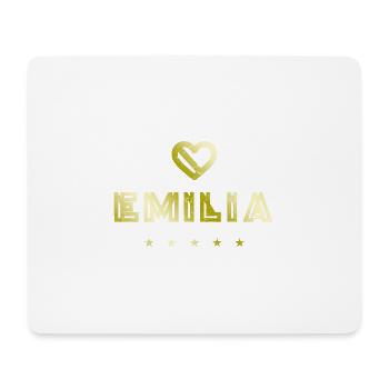 Emilia Heart - Mouse Pad (horizontal) - white - Front